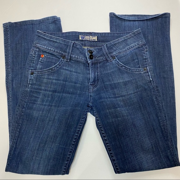 Hudson Boot Cut Jeans with Triangle Flap Back Pocket - Picture 2 of 6